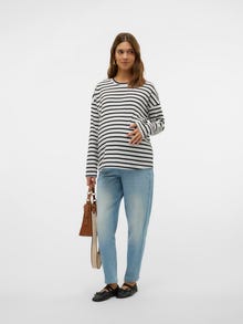 MAMA.LICIOUS Top Regular Fit Paricollo -Snow White - 20022210