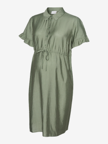 MAMA.LICIOUS MLZAHARA Gravidkjole -Agave Green - 20022230