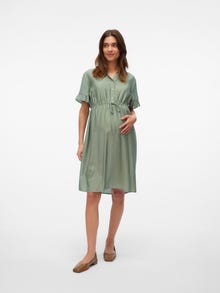 MAMA.LICIOUS MLZAHARA Gravidkjole -Agave Green - 20022230
