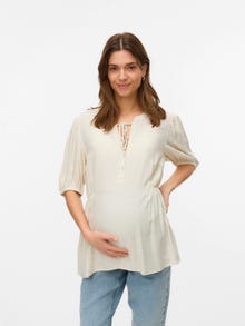 MAMA.LICIOUS Tops Regular Fit Col mao -Birch - 20022260