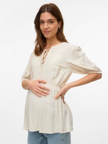 MAMA.LICIOUS Tops Regular Fit Col mao -Birch - 20022260