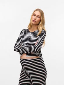 MAMA.LICIOUS Cardigans Col en V -Black - 20022269
