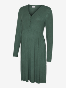 MAMA.LICIOUS MLTRINITY Maternity Dress -Dark Forest - 20022289
