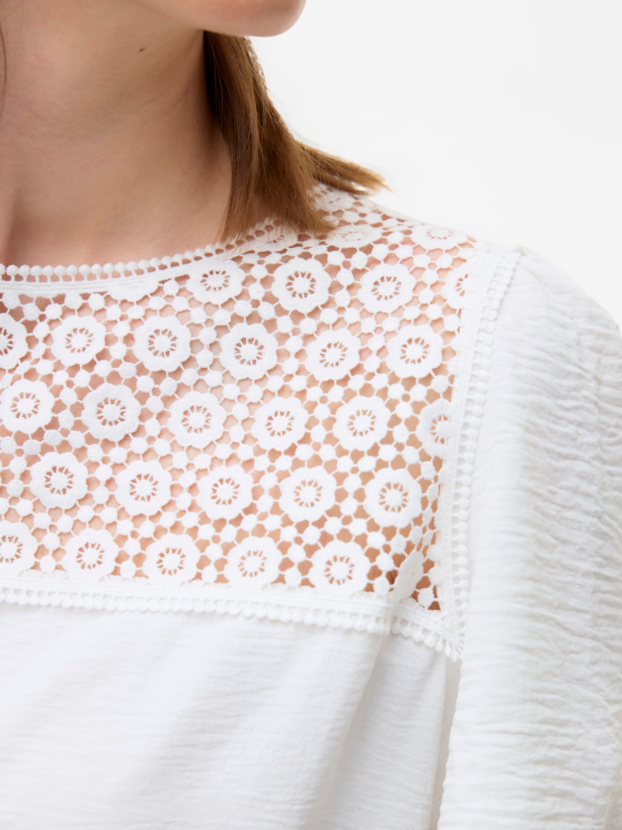 MAMA.LICIOUS Regular fit O-hals Top -Cloud Dancer - 20022317