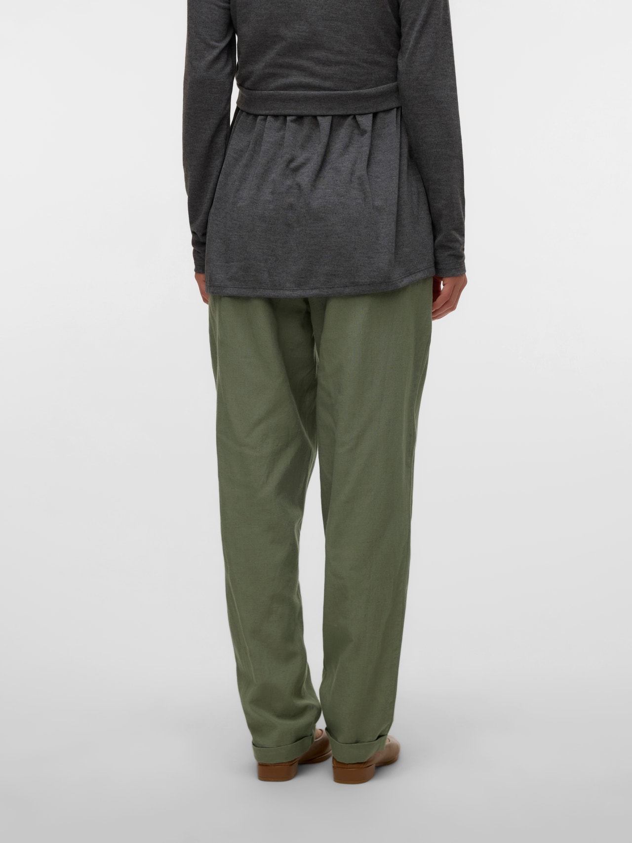 MAMA.LICIOUS Regular fit Broeken -Sea Spray - 20022330