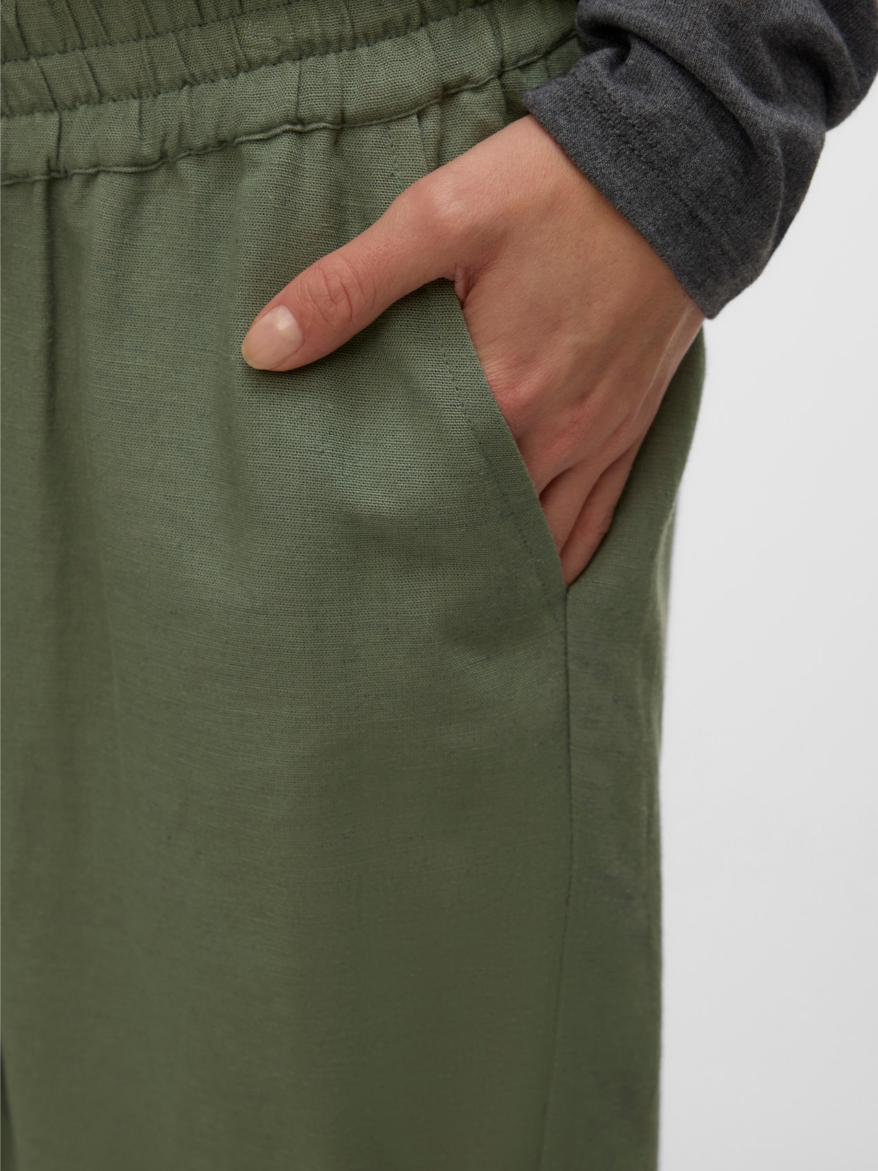 MAMA.LICIOUS Regular fit Broeken -Sea Spray - 20022330