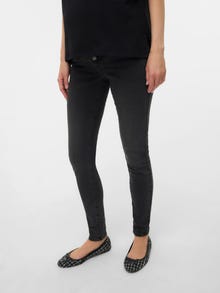 MAMA.LICIOUS Jeans Slim Fit Taille moyenne -Dark Grey Denim - 20022339