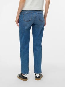 MAMA.LICIOUS Jeans Mom Fit Taille moyenne -Medium Blue Denim - 20022341