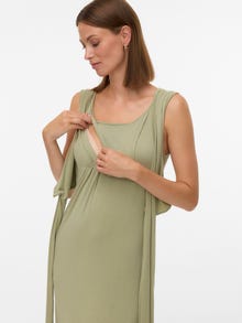 MAMA.LICIOUS MLHARLOW Umstandskleid -Fog Green - 20022359