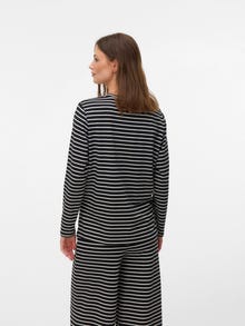 MAMA.LICIOUS Regular Fit Round Neck Top -Black - 20022363