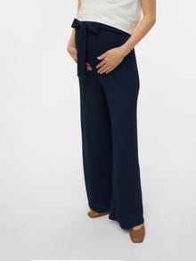 MAMA.LICIOUS Weiter Beinschnitt Hose -Navy Blazer - 20022378