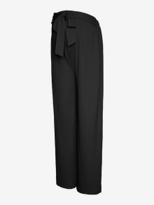 MAMA.LICIOUS Širok kroj Hlače -Black - 20022378