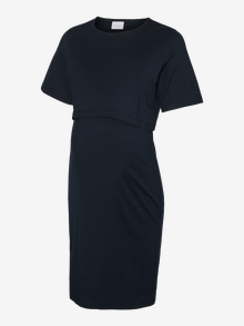 MAMA.LICIOUS Χαλαρή εφαρμογή Λαιμόκοψη O Κοντό φόρεμα -Navy Blazer - 20022396
