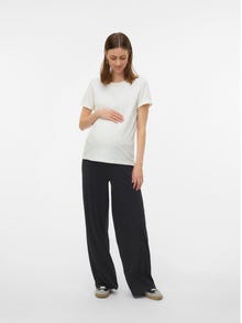 MAMA.LICIOUS Regular Fit Bukser -Black - 20022426