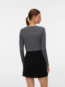 MAMA.LICIOUS Cropped Fit štýl Okrúhly výstrih Top -Magnet - 20022432