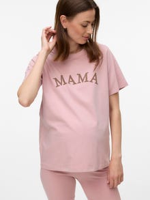 MAMA.LICIOUS Normal geschnitten Rundhals Top -Pale Mauve - 20022464