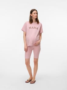 MAMA.LICIOUS Normal geschnitten Rundhals Top -Pale Mauve - 20022464