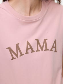 MAMA.LICIOUS Normal geschnitten Rundhals Top -Pale Mauve - 20022464