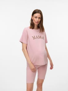 MAMA.LICIOUS Normal geschnitten Rundhals Top -Pale Mauve - 20022464