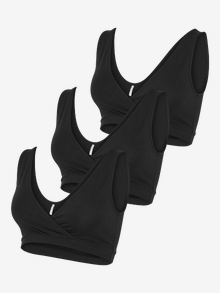 MAMA.LICIOUS MLMELISA 3-pack Soutien-Gorge d'Allaitement -Black - 20022465