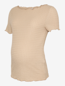 MAMA.LICIOUS Top Regular Fit Scollo a Barca -Sesame - 20022513