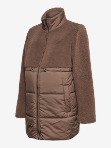 MAMA.LICIOUS Hög hals Jacka -Coffee Quartz - 20022540