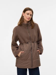 MAMA.LICIOUS Hoch geschlossen Jacke -Coffee Quartz - 20022540
