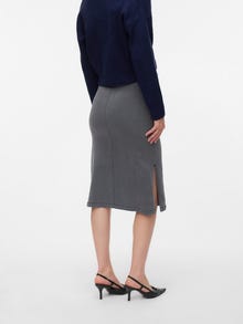 MAMA.LICIOUS Lång kjol -Light Grey Denim - 20022547