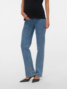 MAMA.LICIOUS Egyenes Farmer -Medium Blue Denim - 20022548