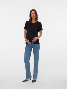 MAMA.LICIOUS Vaqueros Corte straight -Medium Blue Denim - 20022548