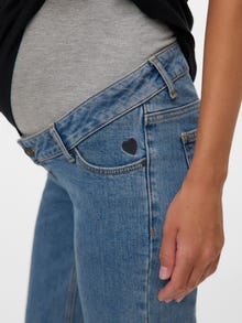 MAMA.LICIOUS Egyenes Farmer -Medium Blue Denim - 20022548