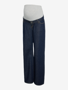 MAMA.LICIOUS Vaqueros Corte wide leg -Dark Blue Denim - 20022554