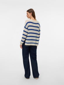 MAMA.LICIOUS Regular Fit Boat neck Knit top -Birch - 20022569