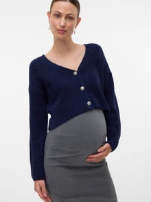 MAMA.LICIOUS MLSVALA Graviditetsstriktrøje -Navy Blazer - 20022600