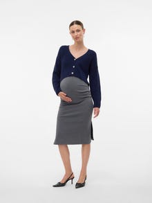 MAMA.LICIOUS Regular Fit V-Neck Knit Cardigan -Navy Blazer - 20022600