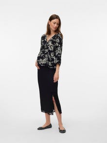 MAMA.LICIOUS Falda midi Cintura alta -Black - 20022606