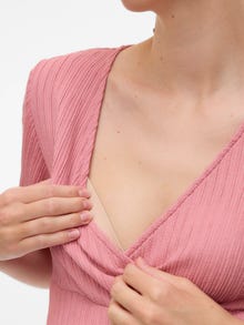 MAMA.LICIOUS Bodycon fit V-Hals Top -Rose Elegance - 20022638