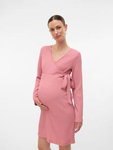 MAMA.LICIOUS MLENYA Robe de Maternité -Rose Elegance - 20022639