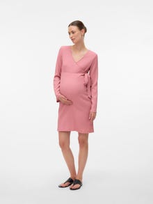 MAMA.LICIOUS MLENYA Robe de Maternité -Rose Elegance - 20022639