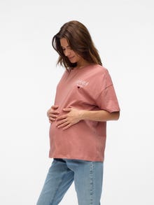 MAMA.LICIOUS T-shirts Regular Fit Col rond -Cedar Wood - 20022646