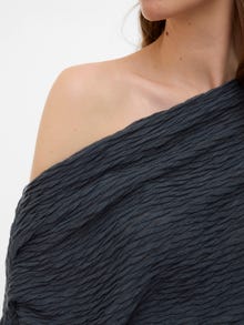MAMA.LICIOUS Regular Fit One Shoulder Top -Asphalt - 20022657
