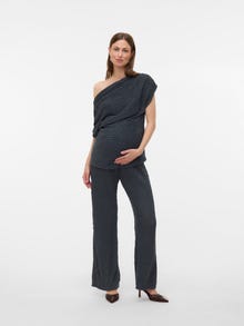 MAMA.LICIOUS Uzliesmojis fit Bikses -Asphalt - 20022659
