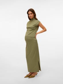 MAMA.LICIOUS Falda larga Cintura alta -Deep Lichen Green - 20022685