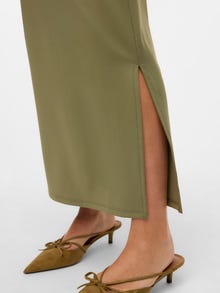 MAMA.LICIOUS High waist Long skirt -Deep Lichen Green - 20022685