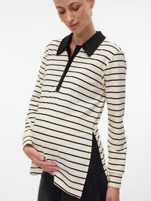 MAMA.LICIOUS Polo Regular Fit Polo -Birch - 20022697