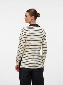 MAMA.LICIOUS Normal geschnitten Polokragen Poloshirt -Birch - 20022697