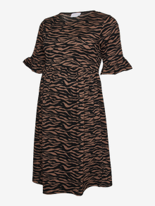 MAMA.LICIOUS MLMARIA Zwangerschapsjurk -Deep Taupe - 20022726
