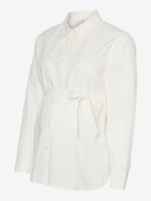 MAMA.LICIOUS Chemises Regular Fit Col chemise -Snow White - 20022731