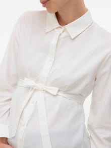 MAMA.LICIOUS Chemises Regular Fit Col chemise -Snow White - 20022731