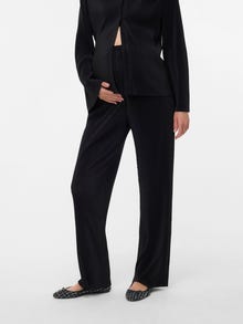 MAMA.LICIOUS Straight Fit Trousers -Black - 20022740
